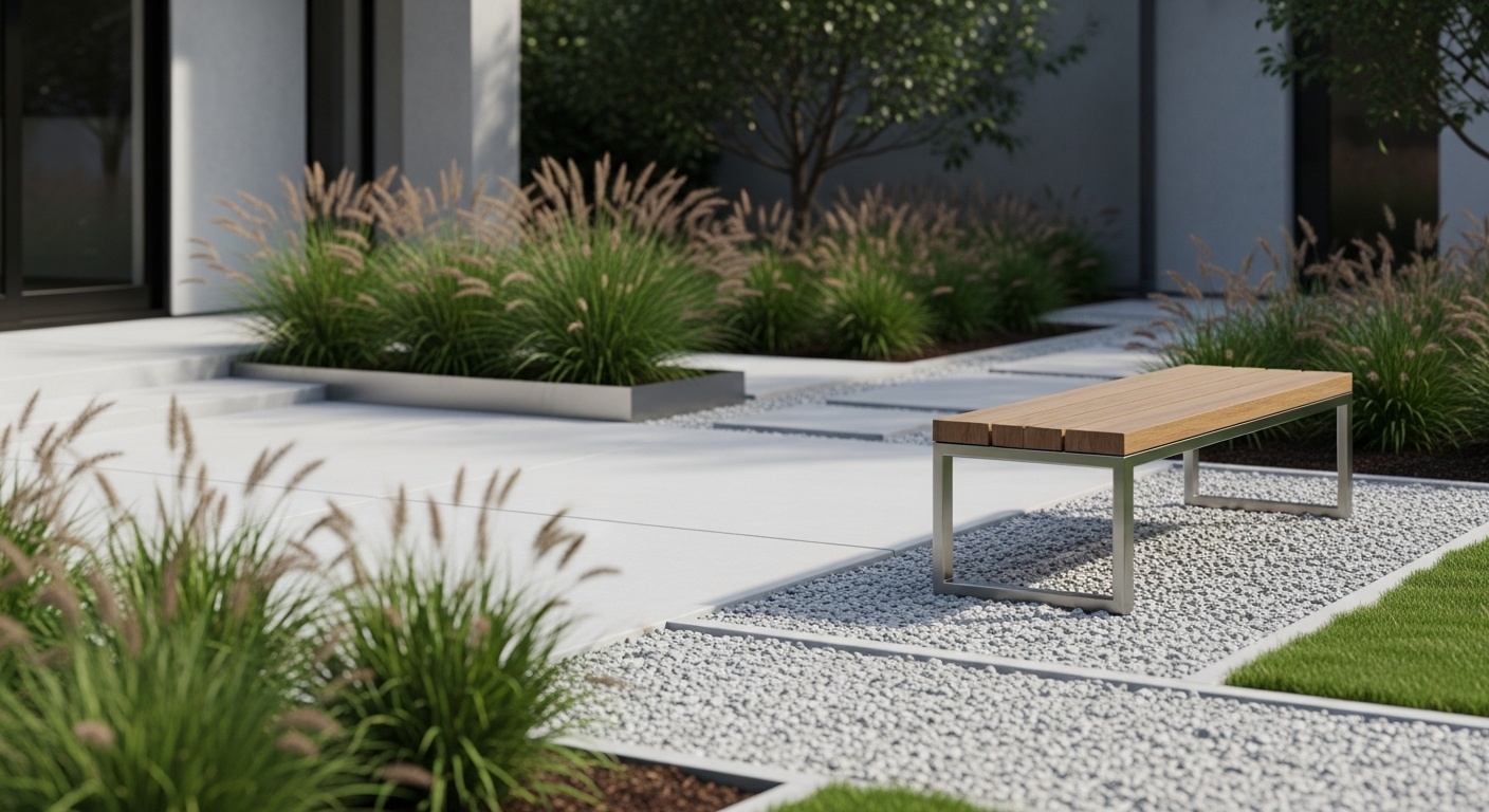 Minimalist landscaping