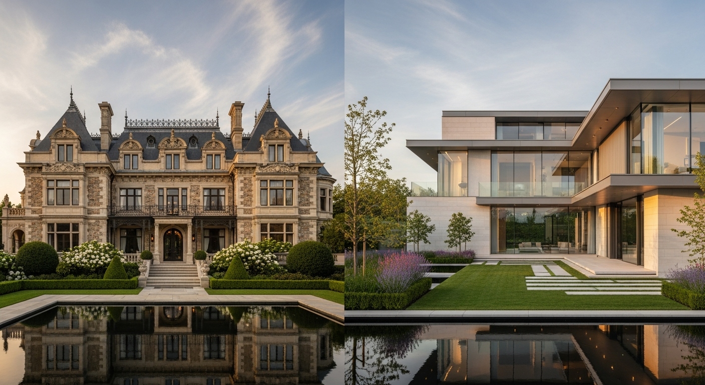Traditional vs Modern Architecture